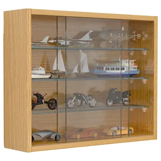 VCM Wandregal »Hängevitrine Wandvitrine Sammel Deko Drivalo S«, beige