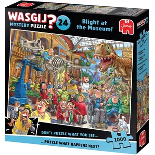 JUMBO Spiele Wasgij Mystery 24 – Panik im Museum 1000 Teile