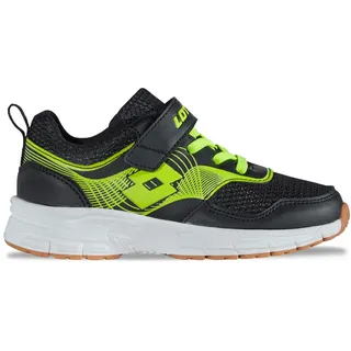 lotto Hallenschuh - für den Indoor Sport - mit nicht-färbender Sohle, schwarz, lime