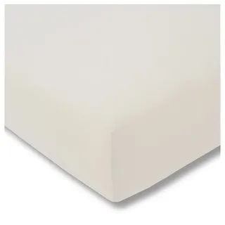 Spannbettlaken Zwirnjersey 6900 180 x 200 - 200 x 220 cm elfenbein