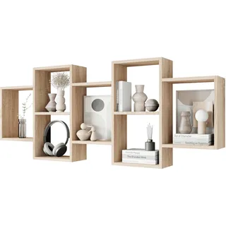 MID.YOU Wandregal 160,8 x 65 x 18 cm Sonoma Eiche