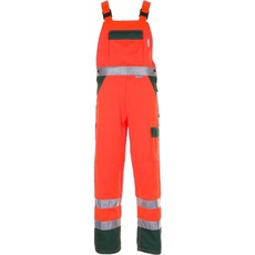 Bild von Warnschutz Latzhose 2-farbig orange grün Modell 2028