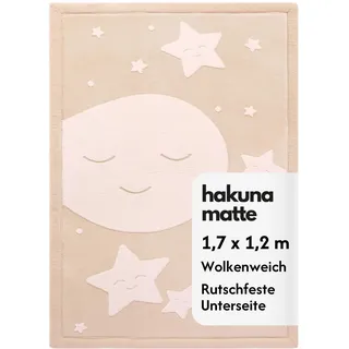 Wolkenweiche Spielmatte Baby 170x120x2,5cm mond&Sterne, Tatami Matte