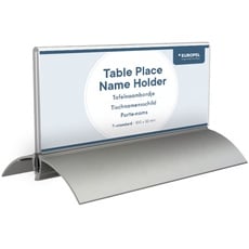 Bild 350086-Tisch-Namensschild, Aluminium Acryl, 61 x 150mm, 2 Stück., 61 x 150 mm