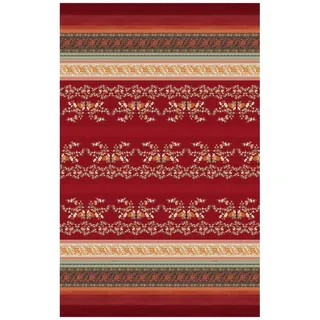 Bassetti Foulard Orosei R1 aus Baumwolle Mako-Satin in der Farbe Rot, Maße: 270cm x 270cm, 9324012