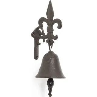 Moritz Türglocke Glocke Speerspitze Speer Pike Wandglocke Gartendeko Gusseisen Rustikal Antik Design Stil Retro Klingel