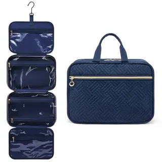 Kulturtasche Damen LOVEVOOK wasserdichte Kulturbeutel Damen zum Aufhängen, Faltbare Waschtasche Kosmetiktasche Groß mit 360°Drehbare Haken