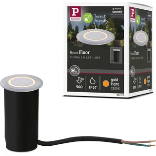 Paulmann Außenleuchte Aluminium 50mm 10,0cm 1 Stk. insektenfreundlich grau