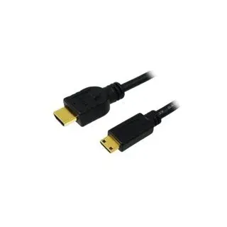 Logilink HDMI-Kabel HDMI-A Stecker/HDMI-Mini-C Stecker 200 m Schwarz