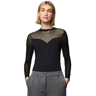 Pieces Milly Langarm-body - Black - XS