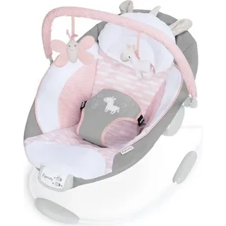 Ingenuity Babywippe »Soothing Bouncer, Flora the Unicorn«, bis 9 kg, mit Vibration und Melodien, rosa