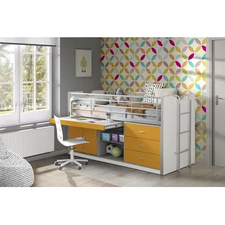Vipack Hochbett Bonny 90 x 200 cm MDF orange