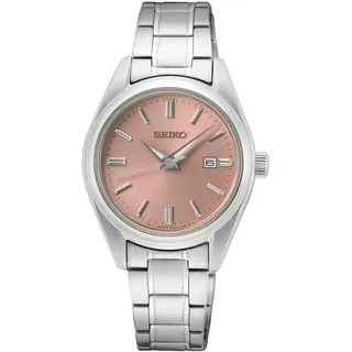 Seiko Damen Analog Quarz Uhr mit Edelstahl Armband SUR633P1