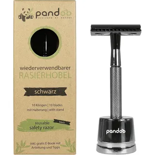 PANDOO Metall Rasierhobel schw 108321 4260648830285