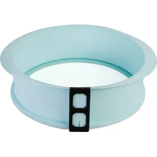 Wenco Silikon Springform 22 cm mit Glasboden – Runde Kuchenform mit abnehmbarem Silikonring & Glasservierplatte – Hitzebeständig & Kältefest für Eistorten – Direkt Servieren ohne Umsetzen