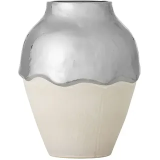 Bloomingville Silvio-stoneware Keramikvase - Silver - One Size