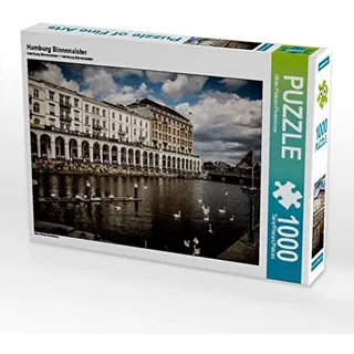 CALVENDO Puzzle Hamburg Binnenalster 1000 Teile Puzzle quer | 1000 Teile Lege-Größe 64 x 48 cm Foto-Puzzle für glückliche Stunden