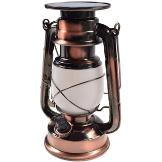 ChiliTec Campinglampe Solar Akku 23,5cm Dimmbar Retro Solarlampe aufladen Solarzelle Beleuchtung für Camping Zelten Licht Warmweiß