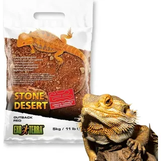 Exo Terra Stone Desert Outback Red - Natürliches Terrariensubstrat 5 kg EX-1350