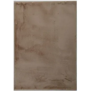 Fellteppich , Braun , Textil , Uni , rechteckig , 120x160 cm , Teppiche und Böden, Teppiche, Schaffelle & Kuhfelle