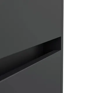 Posseik Nachttisch Industrial A 2 Schubladen 40 cm Grafit