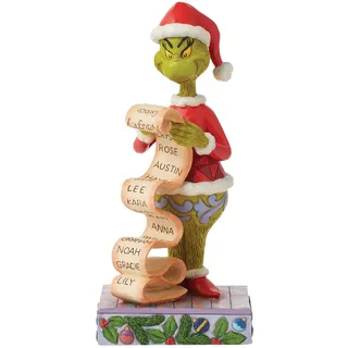Enesco The Grinch by Jim Shore Grinch Holding Naughty/Nice List Figurine