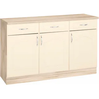 WIHO KÜCHEN Unterschrank »Linz« 120 cm breit, in Landhaus-Optik, beige