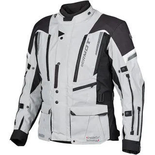 Germot InsideOut Motorrad Textiljacke, hellgrau/schwarz, L