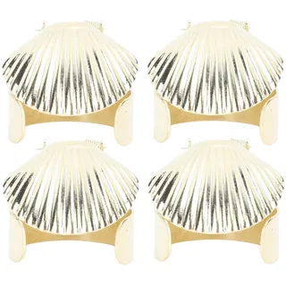 GLOGLOW Kerzenlöscher, 1,8 cm Metallschalenmuster automatischer Kerzenstopper, eleganter Kerzenlöscher Timer Säulen Eisen Sicherheitsschutz für Zuhause Restaurant (Gold)