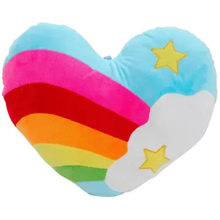 Herzkissen Regenbogen, Herz Kissen Regenbogen-Herz Sofa-Rückenkissen Herzkissen Körperkissen Für Kissen Couch SüßECute Wohnzimmer Sof