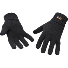 Portwest, Herren, Handschuhe, Winterhandschuhe Jerseyware, Schwarz, (One Size)