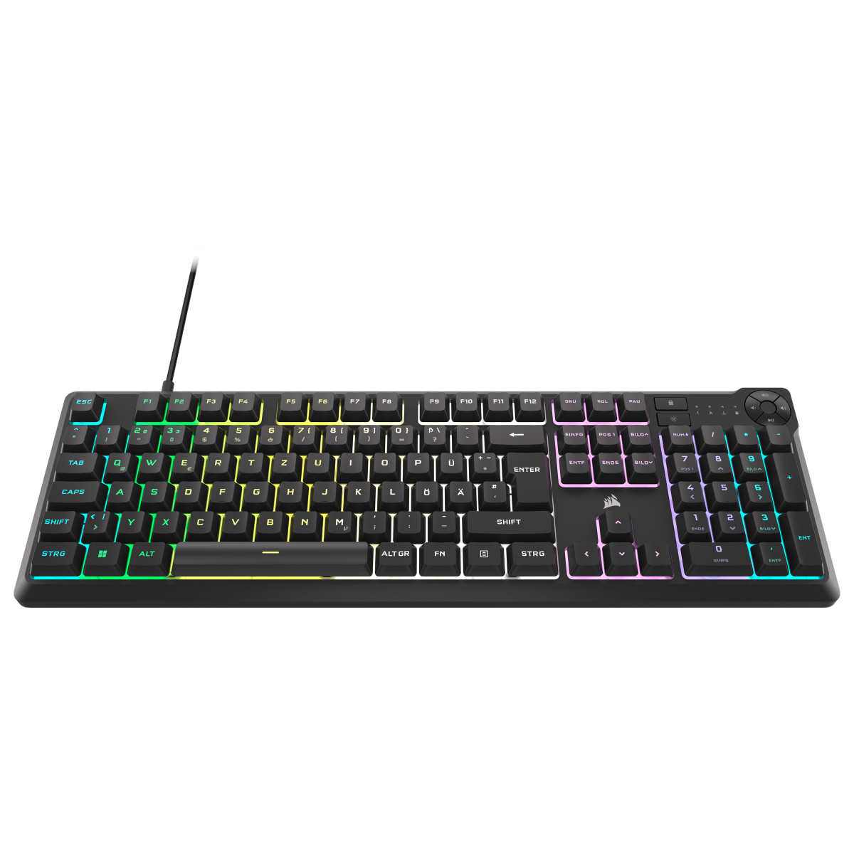 Bild von K55 CORE RGB Tastatur USB QWERTZ Schwarz