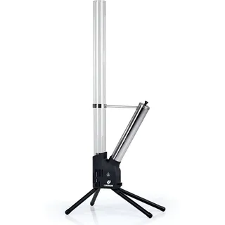 LANDMANN Feuerrohr Feuersäule Pellet Feuerstelle 132cm Edelstahl raucharm