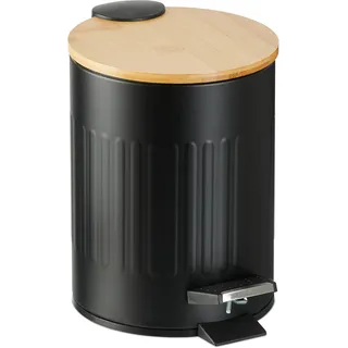 Relaxdays Kosmetikeimer 3 l Schwarz