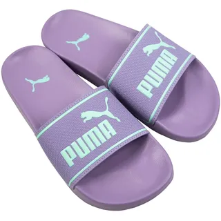 PUMA Herren Damen Unisex Badeschuhe Badeschlappen Poolsandalen Leadcat 2.0, Farbe:Lila, Artikel:-48 Lilac Luster/Mint Jelly, Schuhgröße:EUR 39