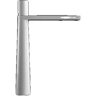 Badezimmerarmatur, Messingkonstruktion, Einhandbedienung, weiß groß