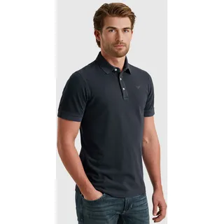 PME LEGEND Poloshirt mit Logo Stickerei, blau