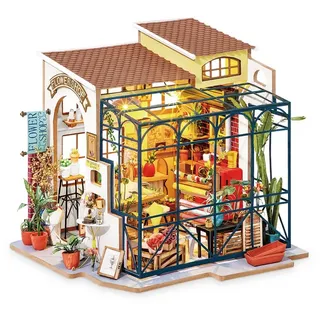 Rolife Holzpuppenhaus Emilys Blumenladen mehrfarbig DG145