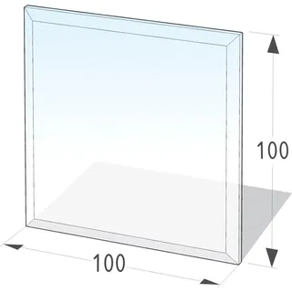 Lienbacher Funkenschutzplatte Glasbodenplatte Quadrat 8mm Stärke