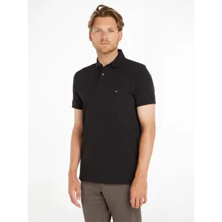 Tommy Hilfiger 1985 REGULAR POLO Kurzarm Poloshirts Herren, Schwarz XL