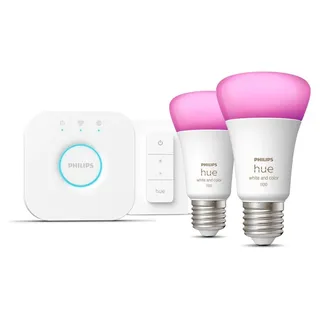 Philips Hue White & Color Ambiance E27 9 W warmweiß 2 St.