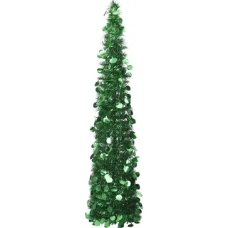 The Living Store Künstlicher Pop-Up-Weihnachtsbaum Grün 150 cm PET - Grün