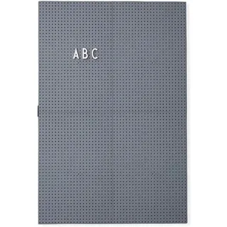 Design Letters Letterboard A3 Dunkel Grau | Stecktafel 42x29 cm | Memoboard | Filz-Buchstabentafel zur Dekoration | Message Board für zimmer deko, büro deko, Wanddeko |Stecktafel Buchstaben, Memotafel