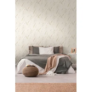 A.S. Création Vliestapete mit Marmoroptik 10 m x 0,64 m Beige/Gold 393364