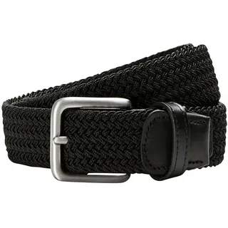JACK & JONES Stretchgürtel Materialmix schwarz 105