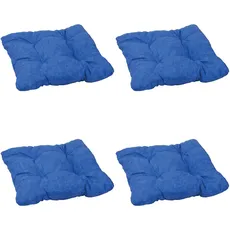 Beo Sitzpolster Gartenstuhl 36x36 atmungsaktiv | Made in EU | Gestepptes Outdoor Stuhlkissen waschbar | UV-beständiges Sitzkissen Stuhl ohne Ausbleichen | 4er Set Sitzkissen Bank in Hell-Blau