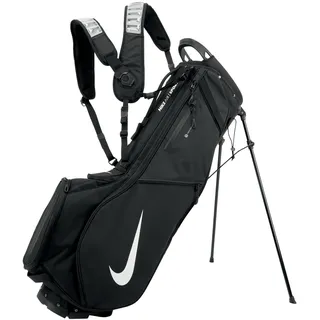 Nike Air Sport 2 Standbag Golf – Leichte Golf Standbag mit Standbeinen – Komfortable Golftasche mit Tragegurt – Golf Carry Bag, Black/Black/White, One Size