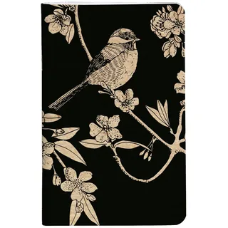 Clairefontaine 116035C - Notizheft/Notizbuch Le cerisier blanc, mit Fadenbindung 7,5x12 cm, 24 Blatt blanko, Motive sortiert, 1 Stück