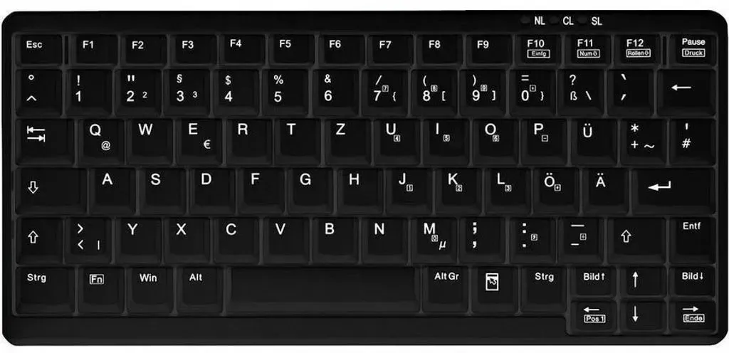 Bild von AK-4100-U Tastatur USB QWERTY Englisch Schwarz