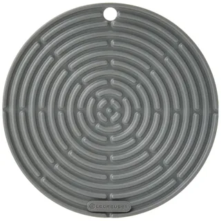 Le Creuset Runder Topflappen aus Silikon, ⌀ 20 cm, Flint, 93000230444200